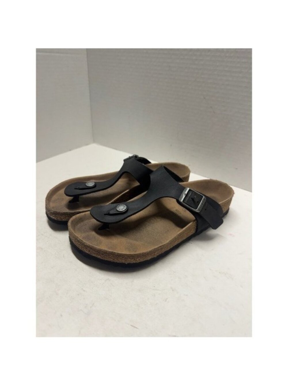 Birkenstock Gizeh Black Birko-Flor Thong Sandals Womens Size 36 L5 M3